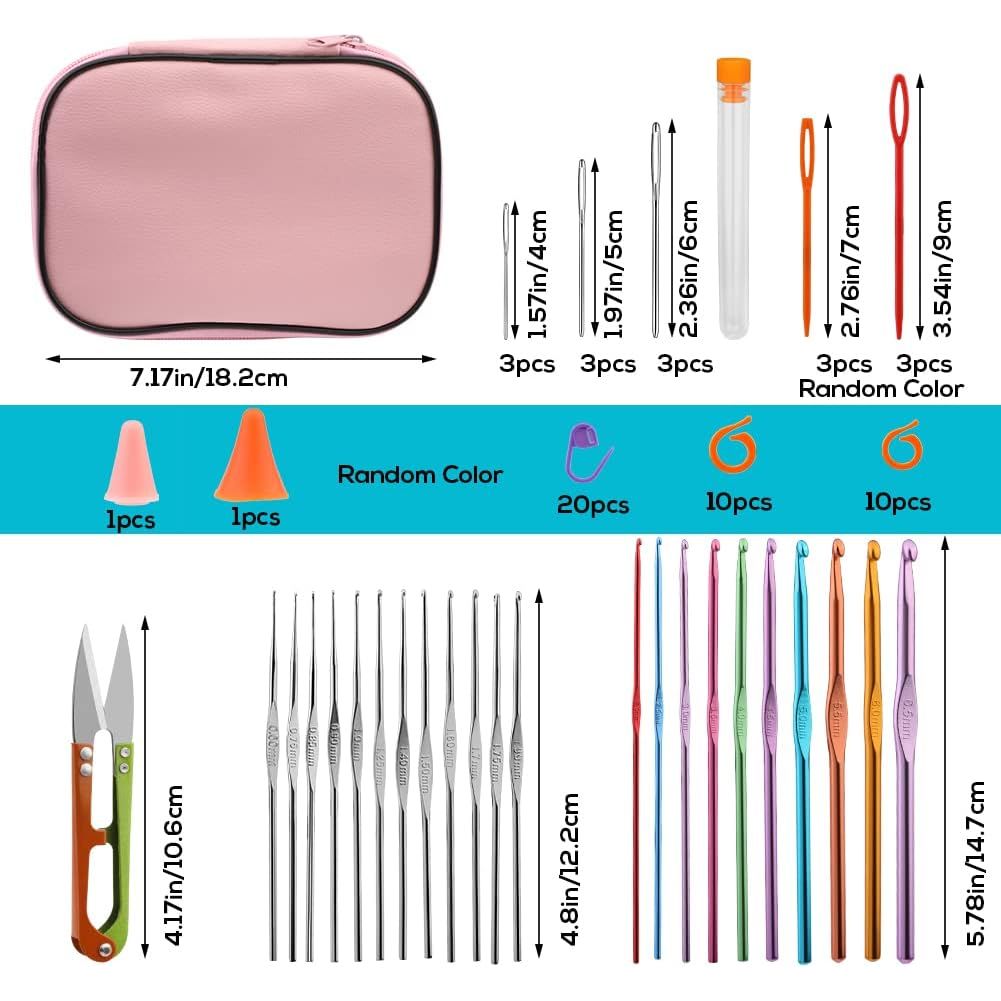 Crochet Needle Pink/Green