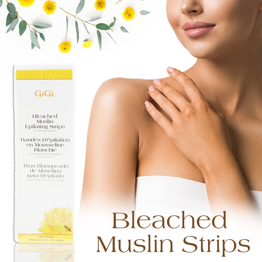 GIGI MUSLIN EPILATING BLEACHED STRIPS 100pcs