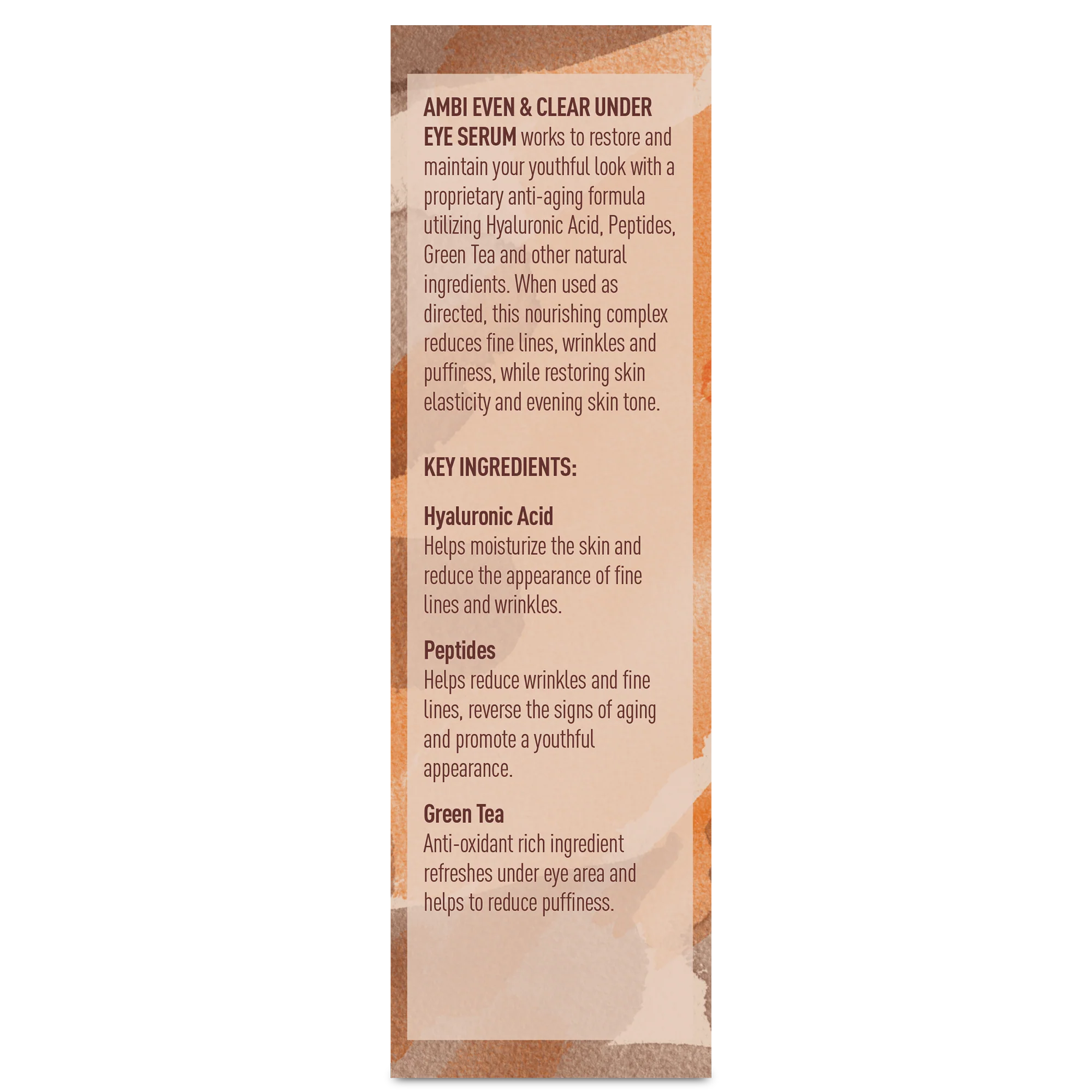 AMBI EVEN & CLEAR UNDER EYE SERUM 0.5oz