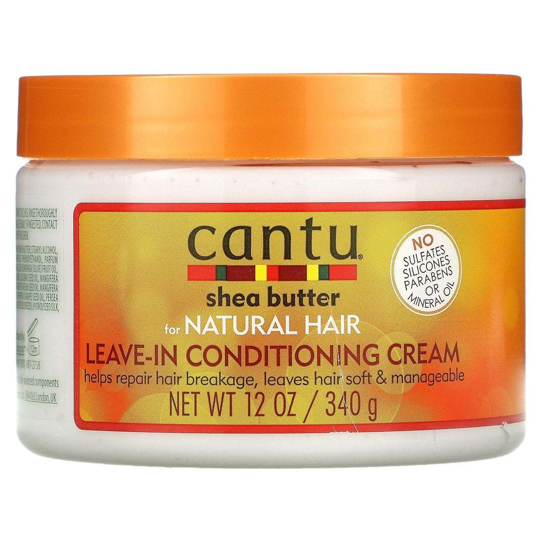 CANTU SHEA BUTTER NATURAL LEAVE-IN CONDITIONING CREAM 12 oz