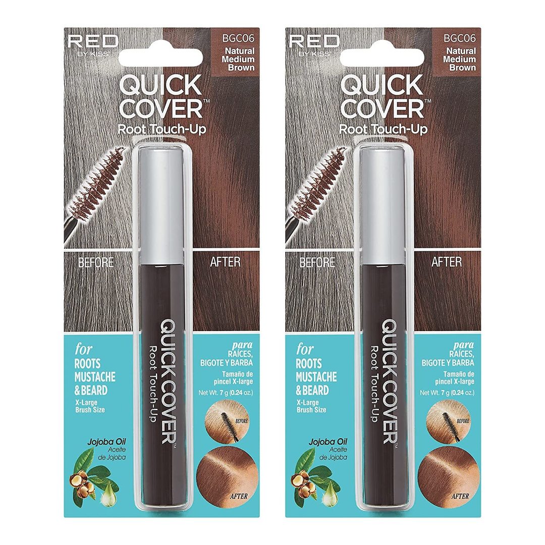 RED KISS QUICK COVER ROOT TOUCHUP NAT MED BROWN