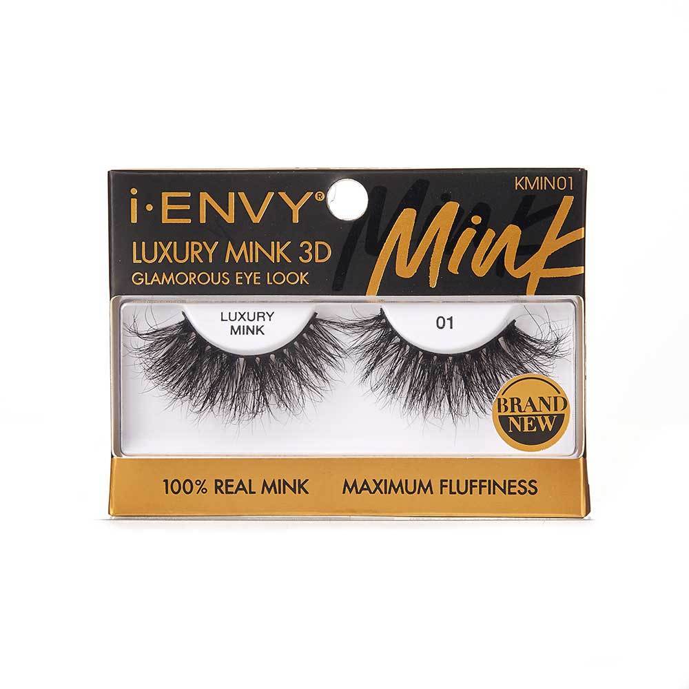 KISS I-ENVY LUXURY MINK 3D LASHES #01
