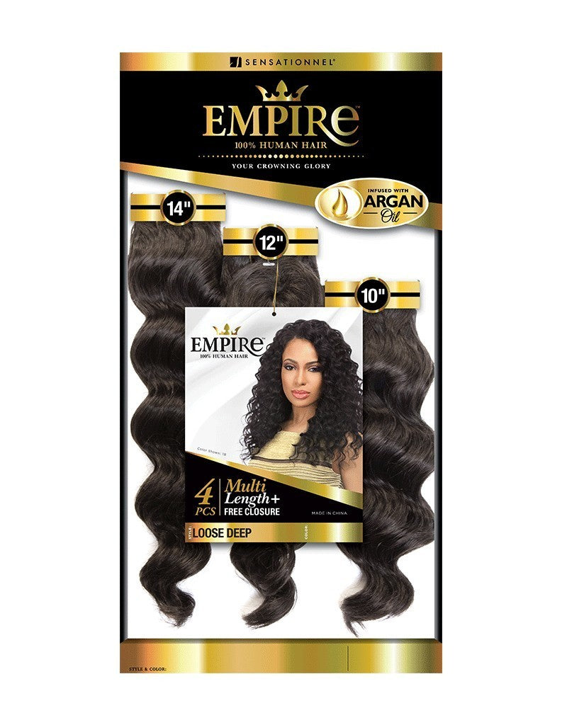 EMPIRE 100% HH MULTI 4 LOOSE DEEP 12"/14"/16"+CLOSURE #2