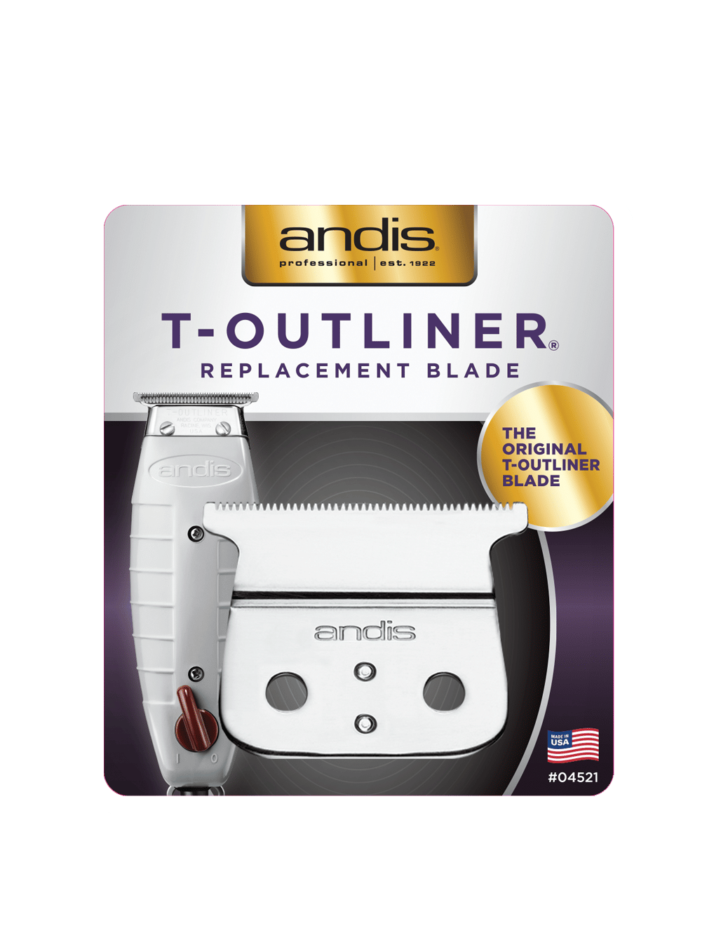ANDIS T-OUTLINER REPLACEMENT BLADE 0.1MM #04521