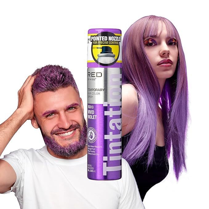 RED BY KISS TINTATION COLOR SPRAY VIVID VIOLET 2.82oz