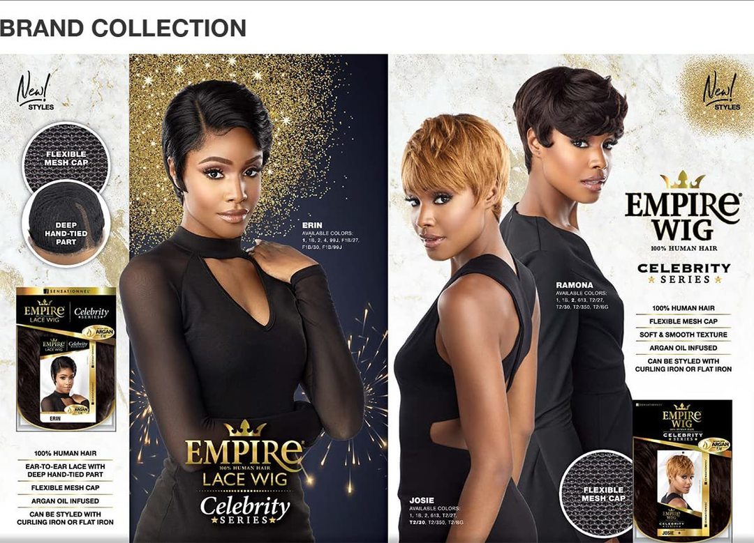 EMPIRE WIG 100% HUMAN HAIR CELEBRITY WIG RAMONA #T2/27