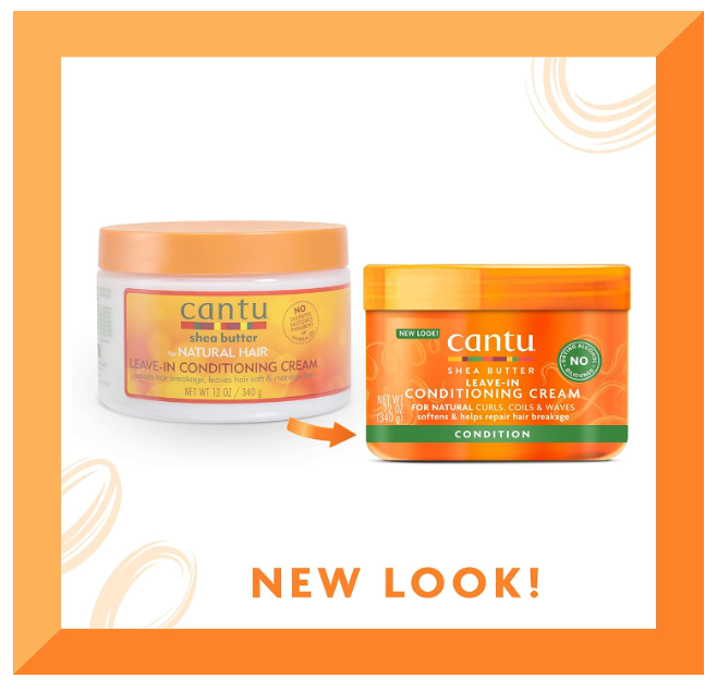CANTU SHEA BUTTER NATURAL LEAVE-IN CONDITIONING CREAM 12 oz