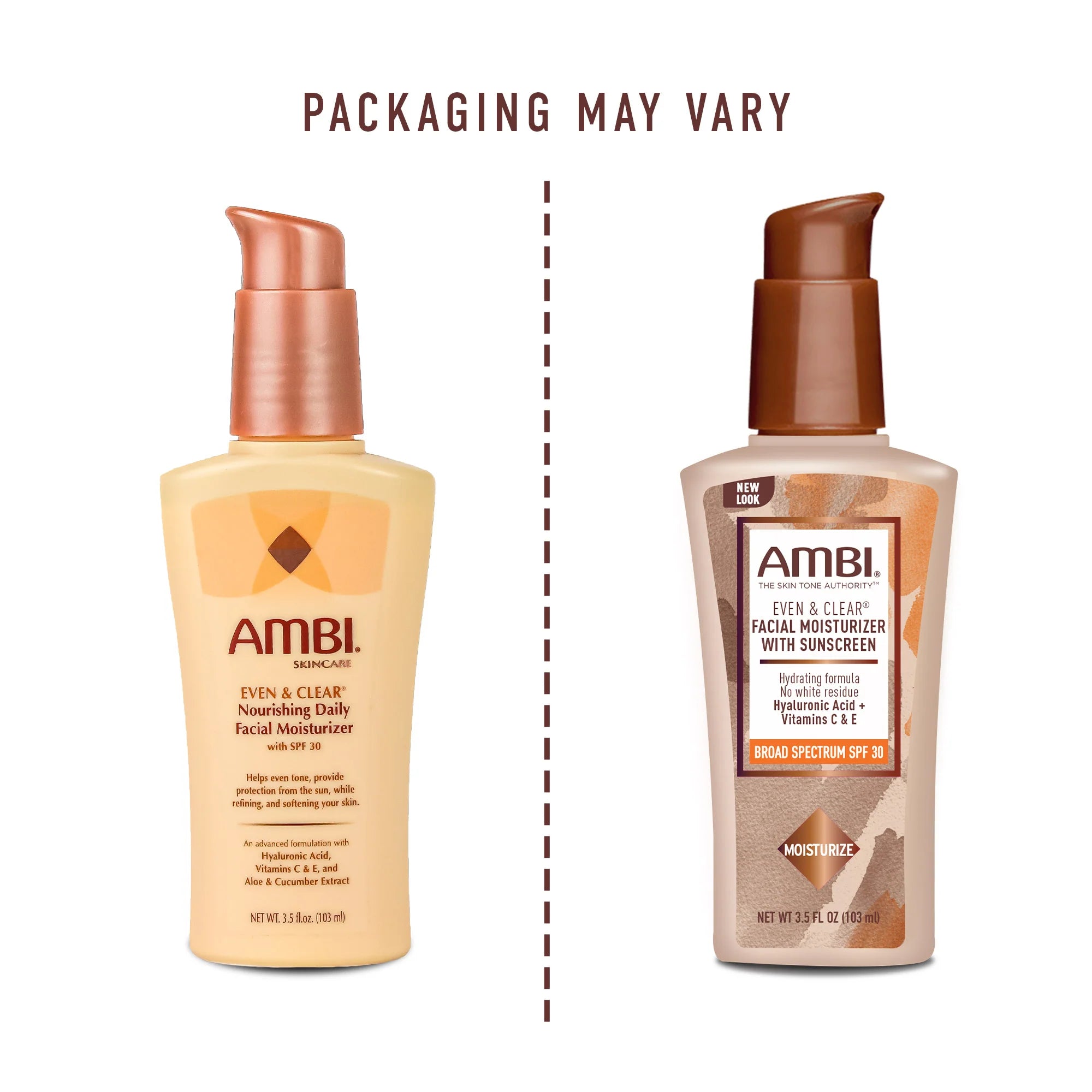 AMBI EVEN & CLEAR FACIAL MOISTURIZER WITH SUNSCREEN 3.5oz