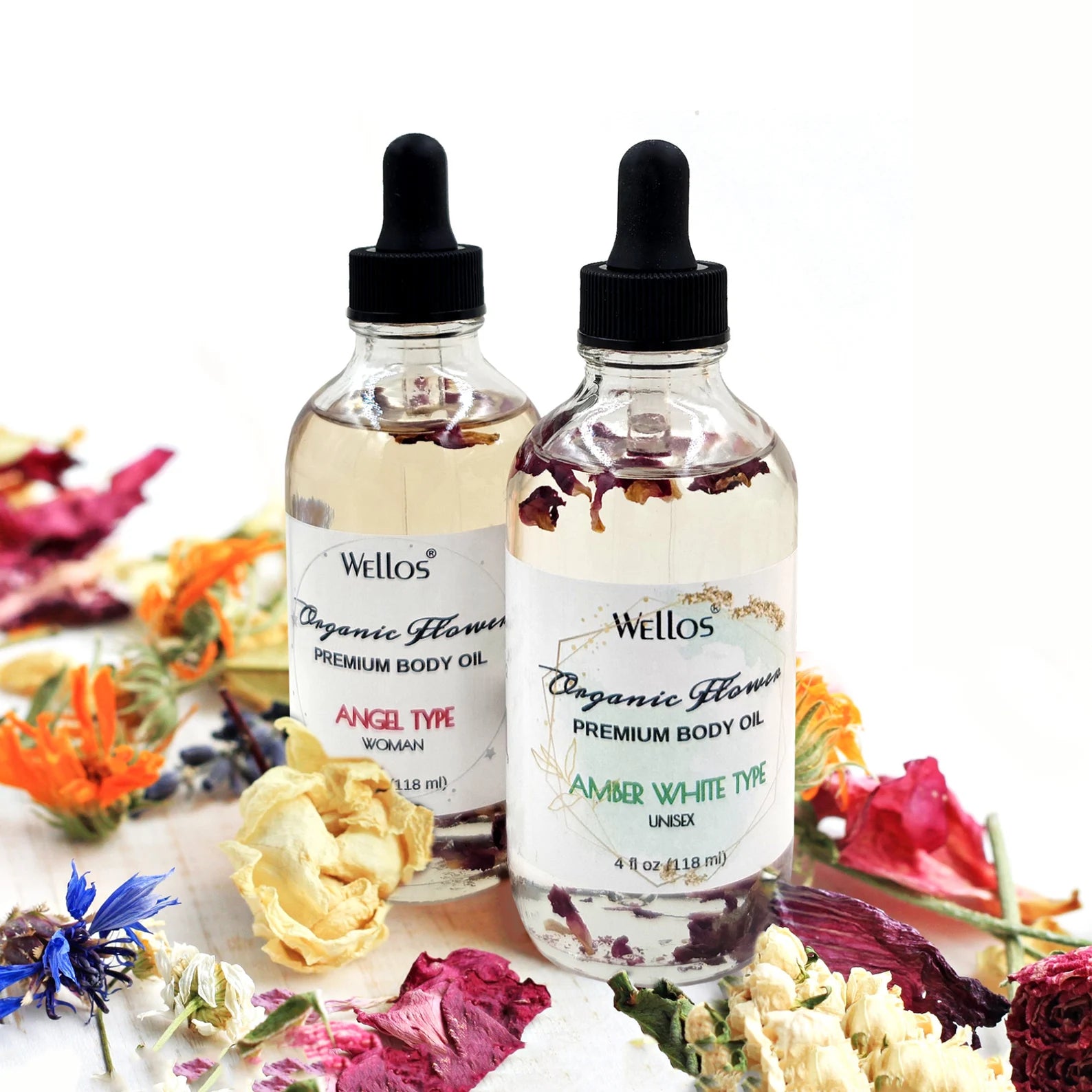 Wellos Organic Flower Body Oil 4oz (PC)