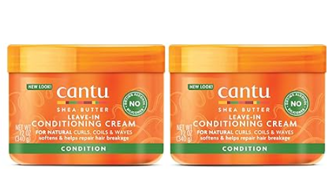 CANTU SHEA BUTTER NATURAL LEAVE-IN CONDITIONING CREAM 12 oz
