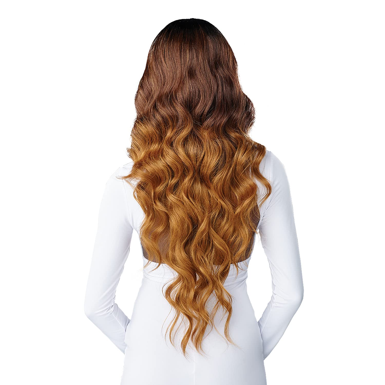 BUTTA HD LACE WIG HH BLEND OCEAN WAVE 30" #BALAYAGE CHOCOLATE