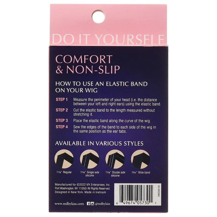 RED BY KISS ELASTIC WIG BAND 3CM