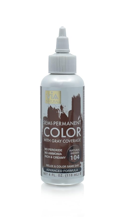 VIA NATURAL HAIR COLOR DYE NATURAL BROWN #104
