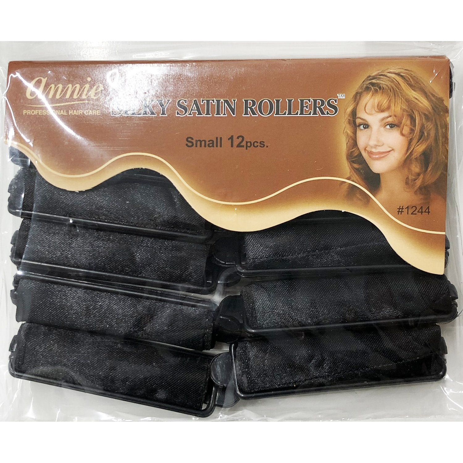 ANNIE SILKY SATIN ROLLERS SMALL #1244