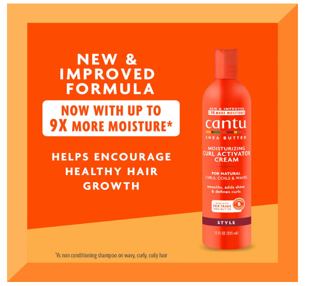 CANTU SHEA BUTTER NATURAL CURL ACTIVATOR CREAM 12 oz