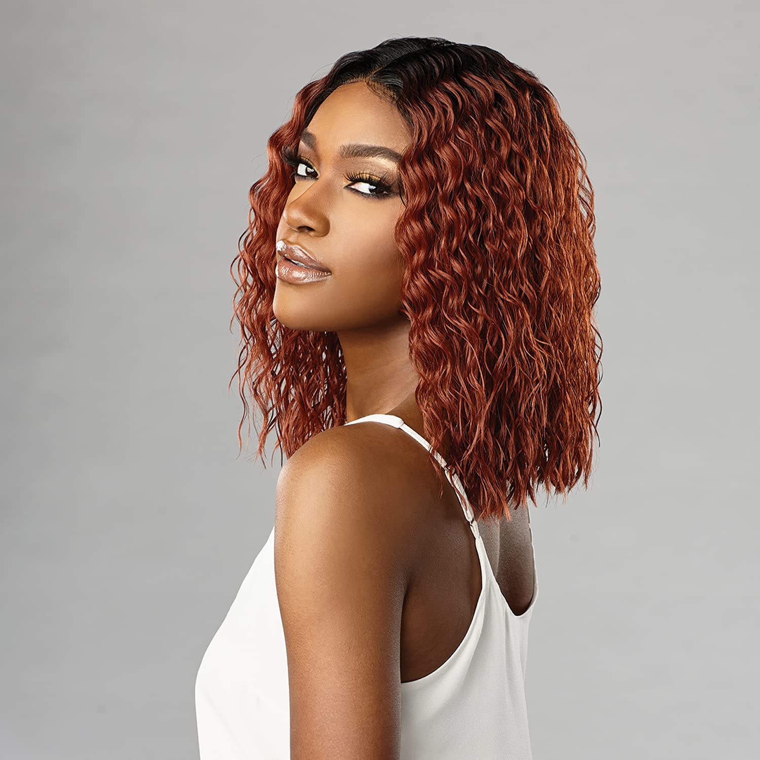 DASHLY HD LACE FRONT WIG UNIT 17 #COPPER RED