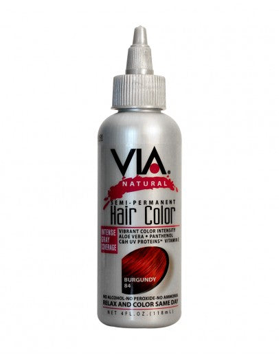VIA NATURAL HAIR COLOR DYE BURGUNDY #84