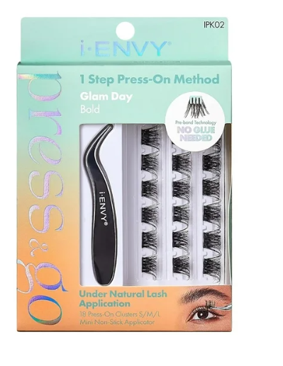 PRESS & GO PRESS ON LASH KIT CLUSTERS GLAM DAY BOLD