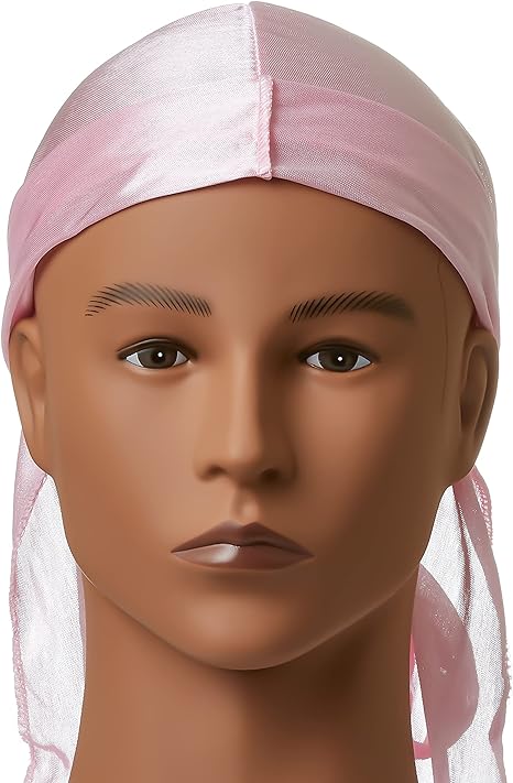 RED BY KISS SILKY SATIN DURAG PINK