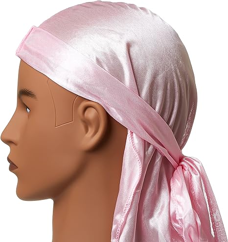 RED BY KISS SILKY SATIN DURAG PINK