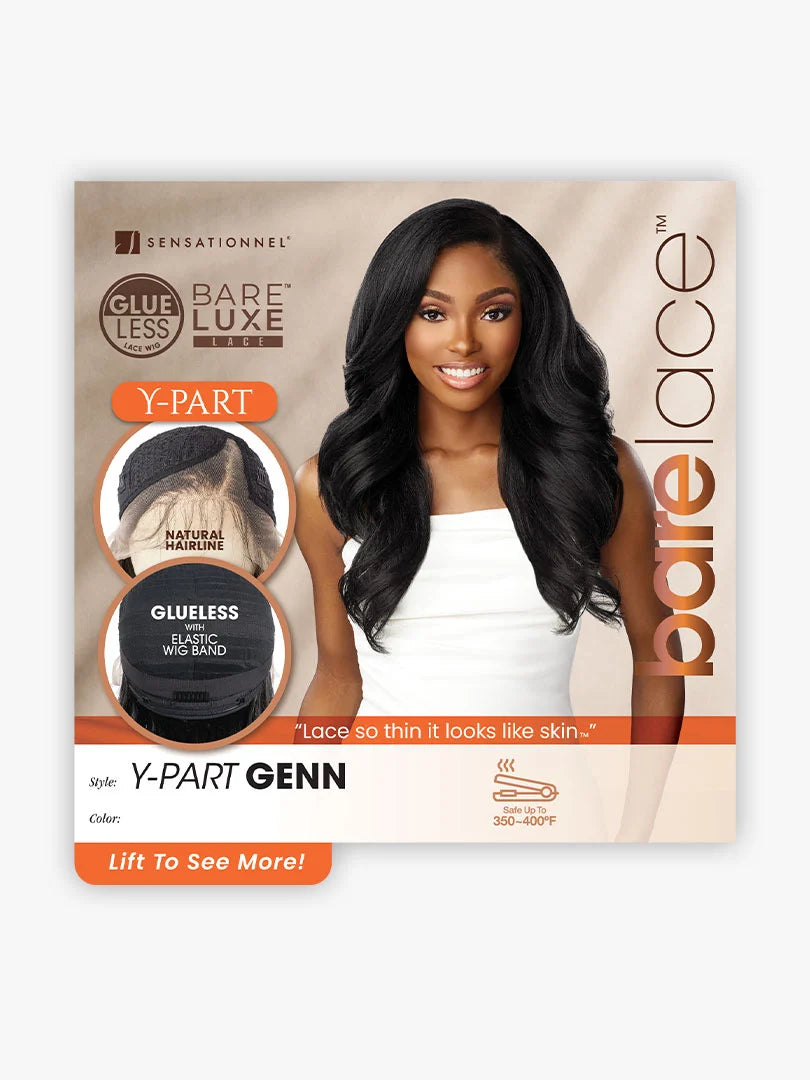 SENSATIONNEL BARE LACE Y-PART GENN WIG #SECRET HIGHLIGHT GOLDEN WALNUT