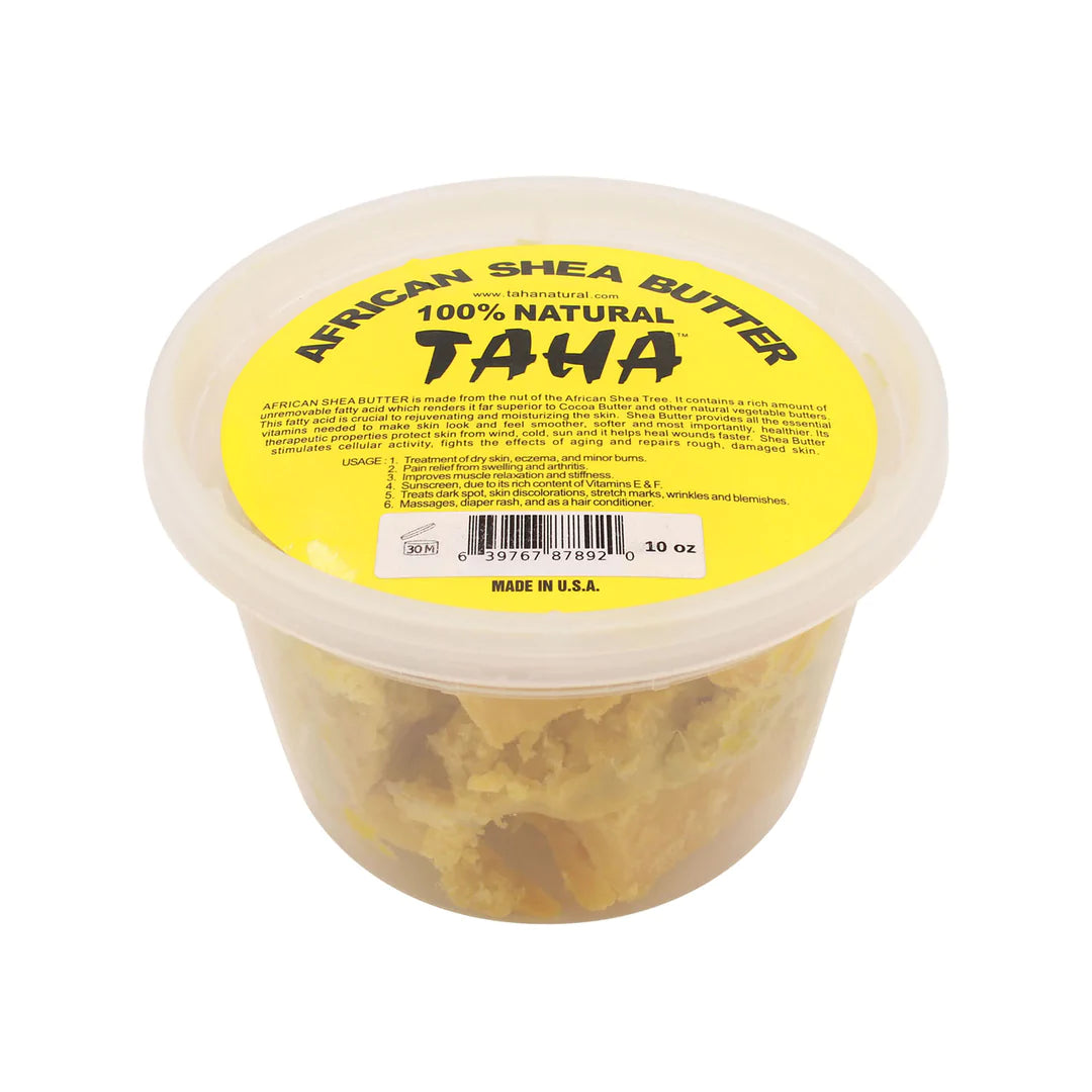 TAHA AFRICAN SHEA BUTTER 100% NATURAL CHUNKY 10oz