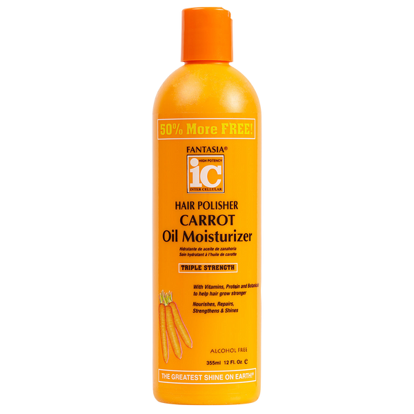 FANTASIA IC HAIR POLISHER CARROT OIL MOISTURIZER 12oz-Fantasia IC- Hive Beauty Supply