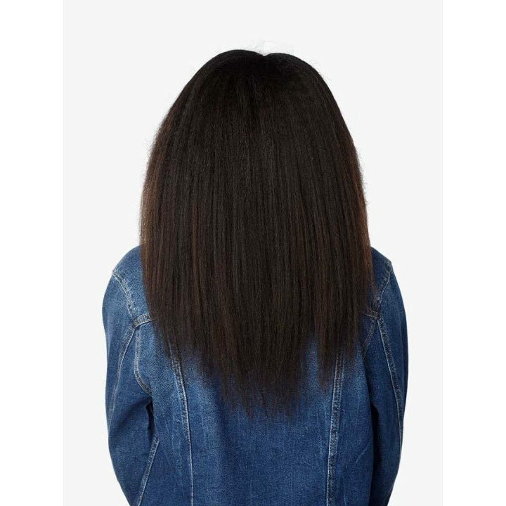 CURLS KINKS TEXTURED CLIP-INS 9PCS 100% HUMAN HAIR 1C 16"-Sensationnel- Hive Beauty Supply