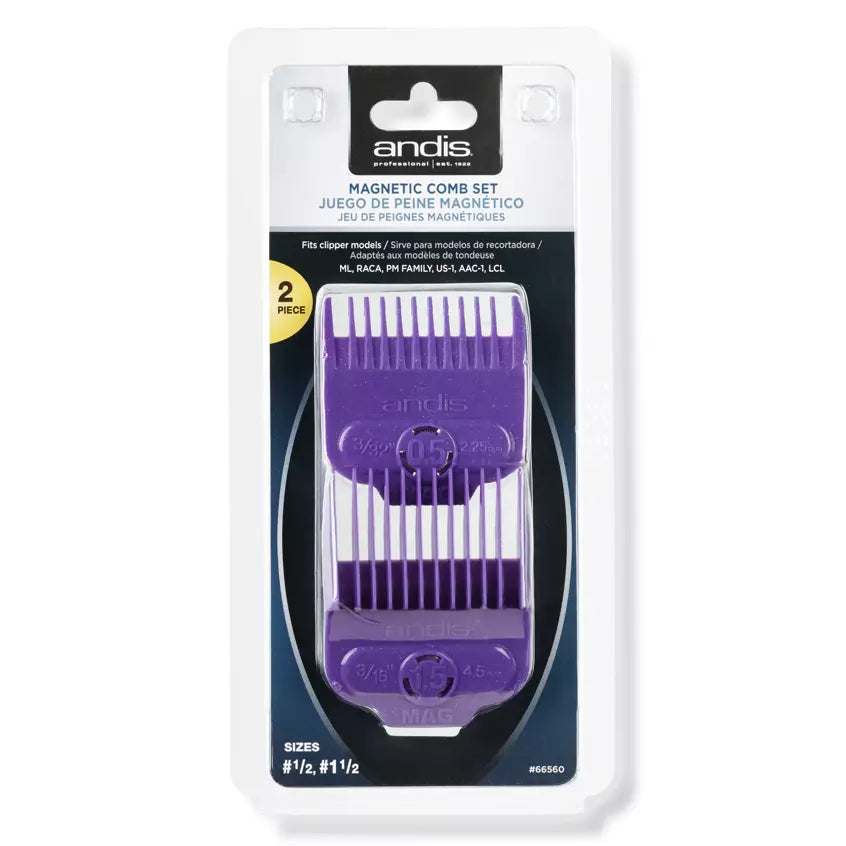ANDIS MAGNETIC COMB SET 2pcs-Andis- Hive Beauty Supply