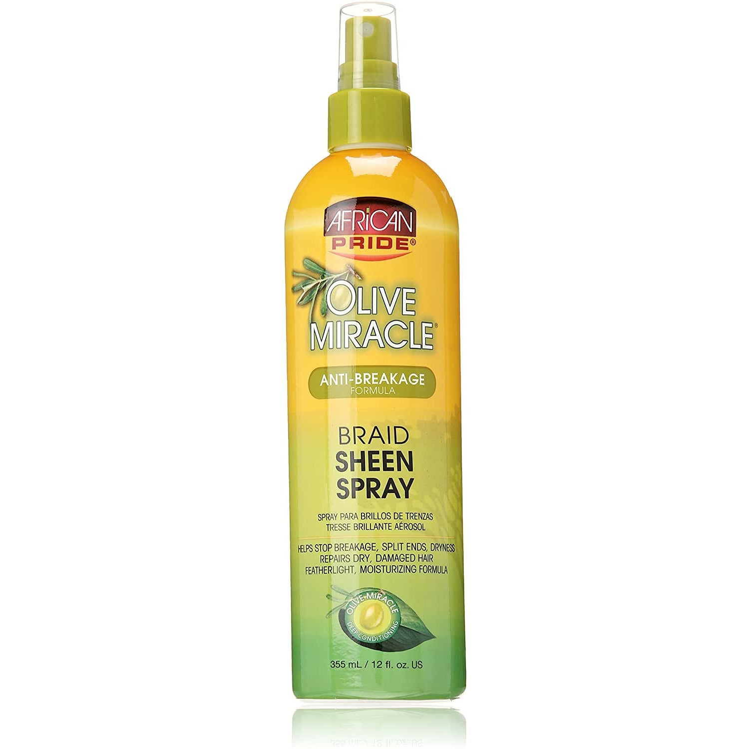 AFRICAN PRIDE OLIVE BRAID SPRAY 12oz-African Pride- Hive Beauty Supply