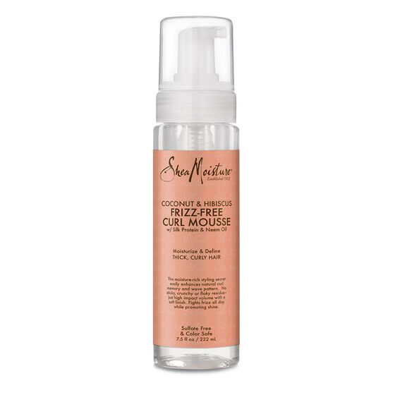 Shea Moisture FRIZZ FREE CURL MOUSSE Coconut & Hib 7.5oz-Shea Moisture- Hive Beauty Supply