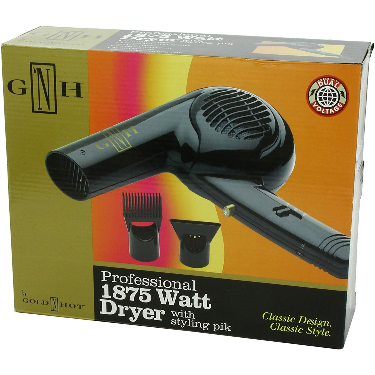 GOLD N HOT PROFESSIONAL 1875 WATT PISTOL DRYER-Gold 'N Hot- Hive Beauty Supply