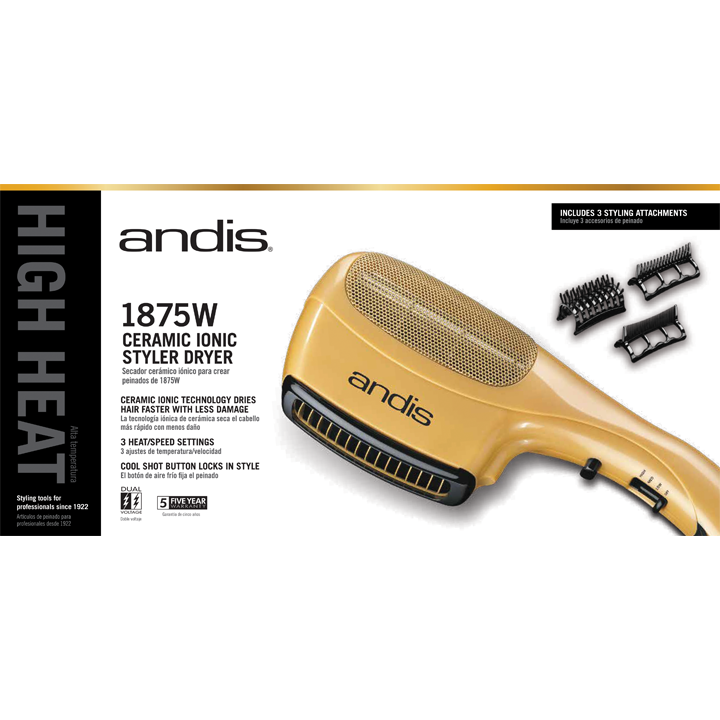 ANDIS CERAMIC IONIC DRYER 1875W-Andis- Hive Beauty Supply