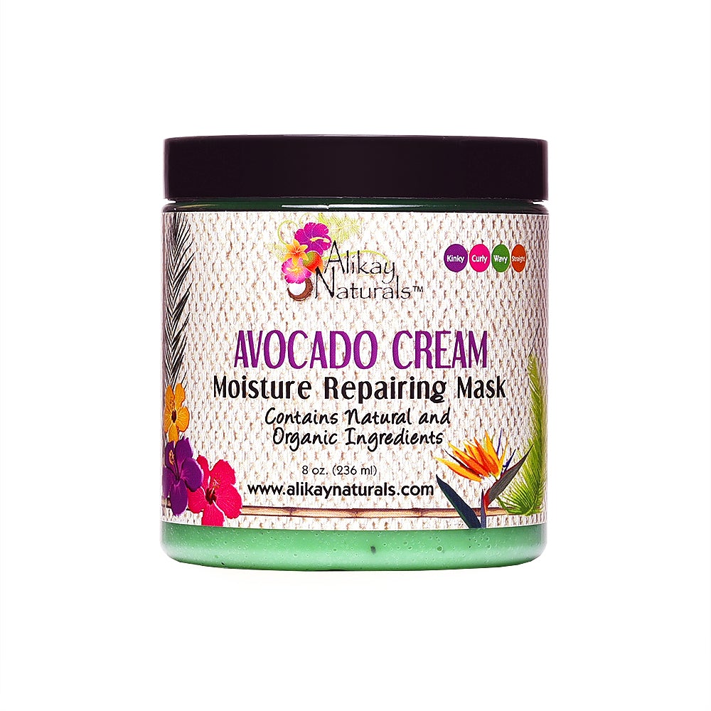 ALIKAY NATURALS AVOCADO CREAM MOISTURE REPAIRING HAIR MASK 8oz-Alikay Naturals- Hive Beauty Supply