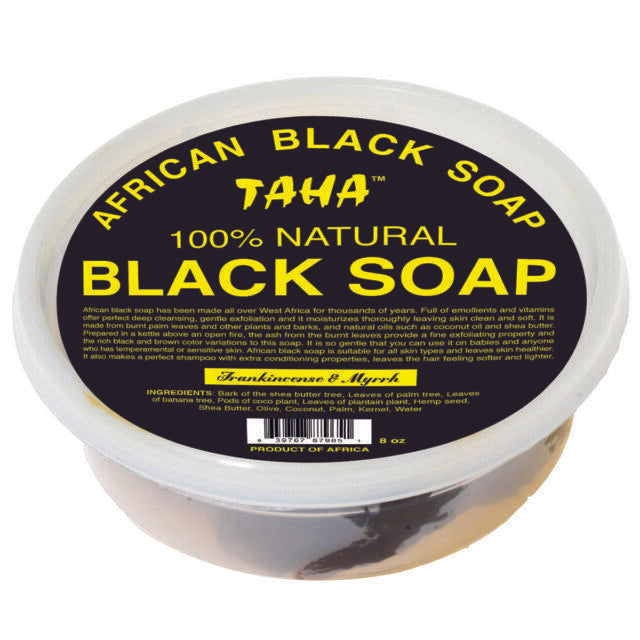 TAHA AFRICAN BLACK SOAP NATURAL 8oz