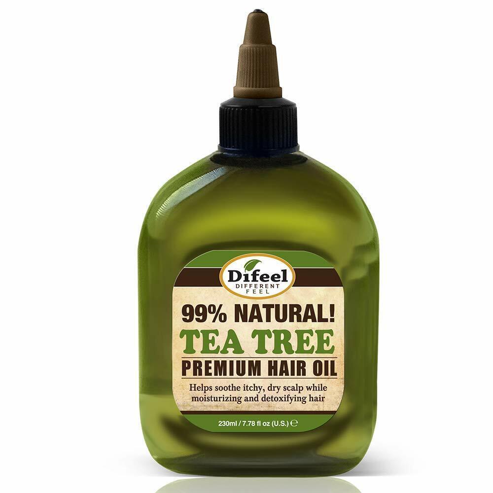 DIFEEL 99% NAT PREMIUM HAIR OIL SCALP CARE TEA TREE 8oz