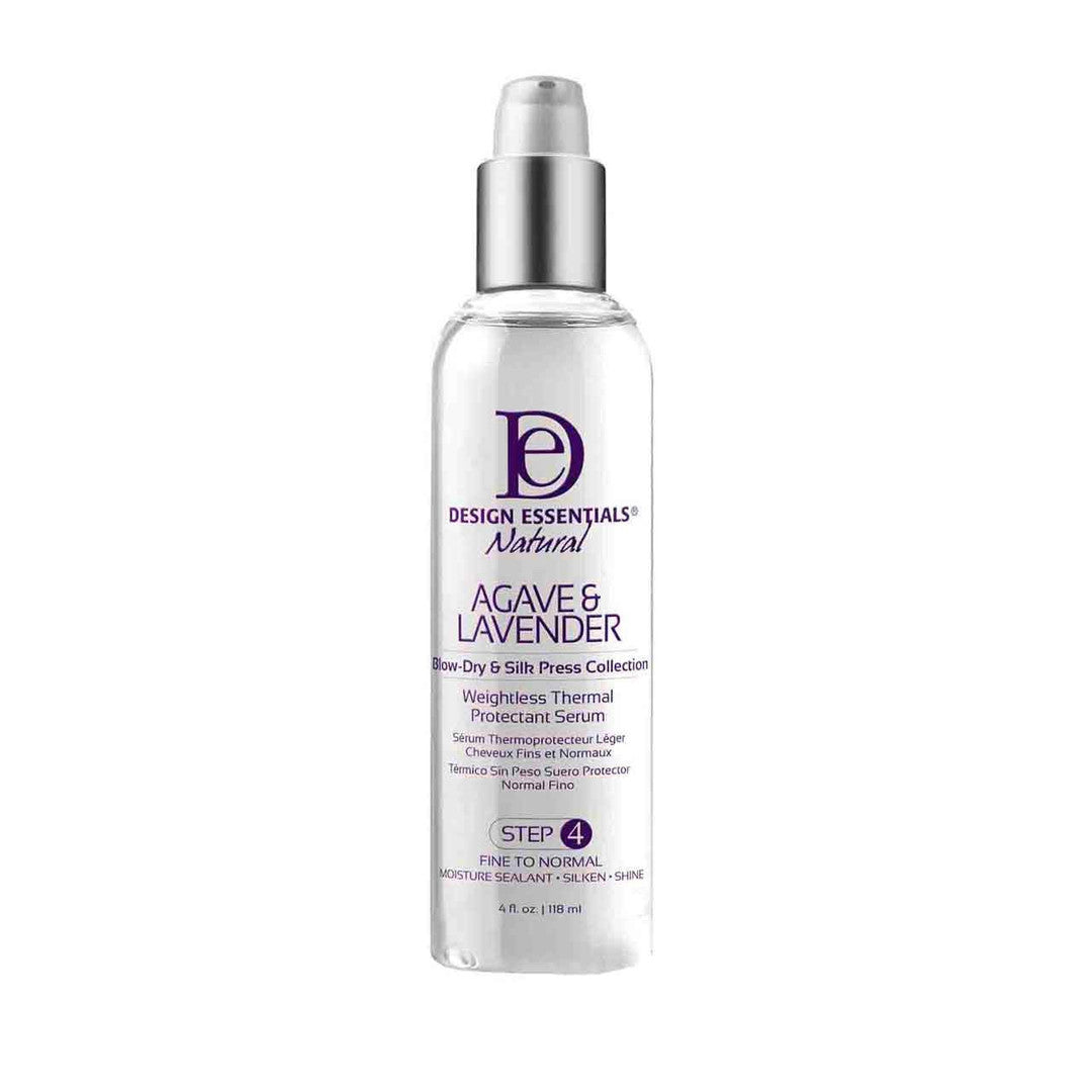 DESIGN ESSENTIALS AGAVE LAVENDER THERMAL PROTECTANT SERUM ST4 4oz