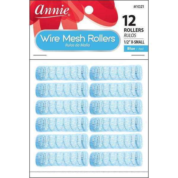 ANNIE WIRE MESH ROLLERS 1/2" 12ct