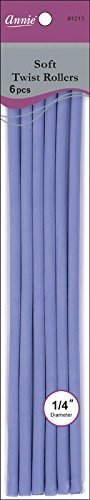 ANNIE SOFT TWIST ROLLERS 10" 1\4" DIA LAVENDER #1213