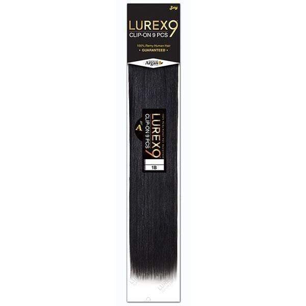 ZURY LUREX CLIP-ON 9PCS 100% REMY HUMAN HAIR STRAIGHT 18" #F4/613