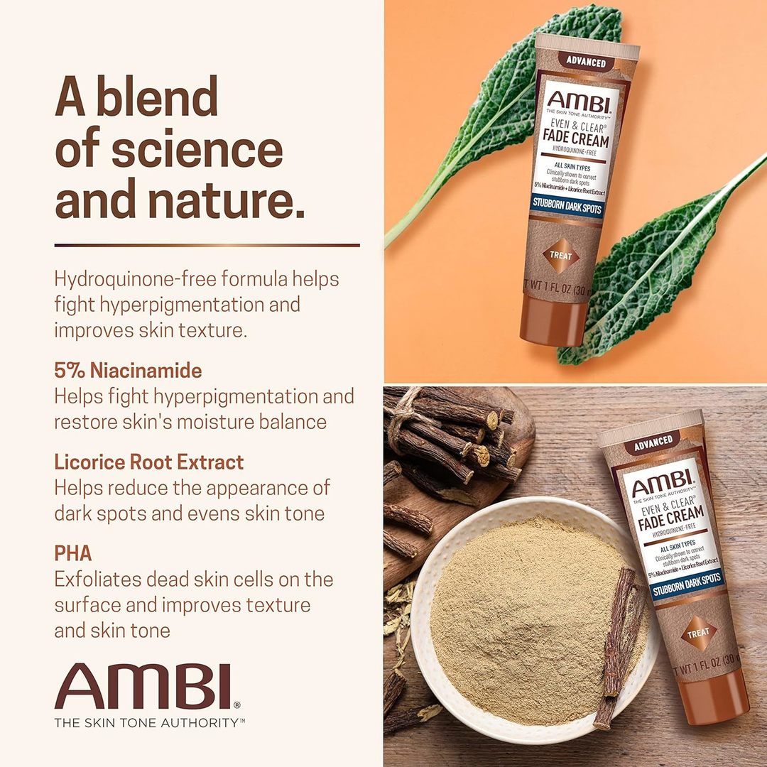 AMBI EVEN & CLEAR FADE CREAM ALL 1oz