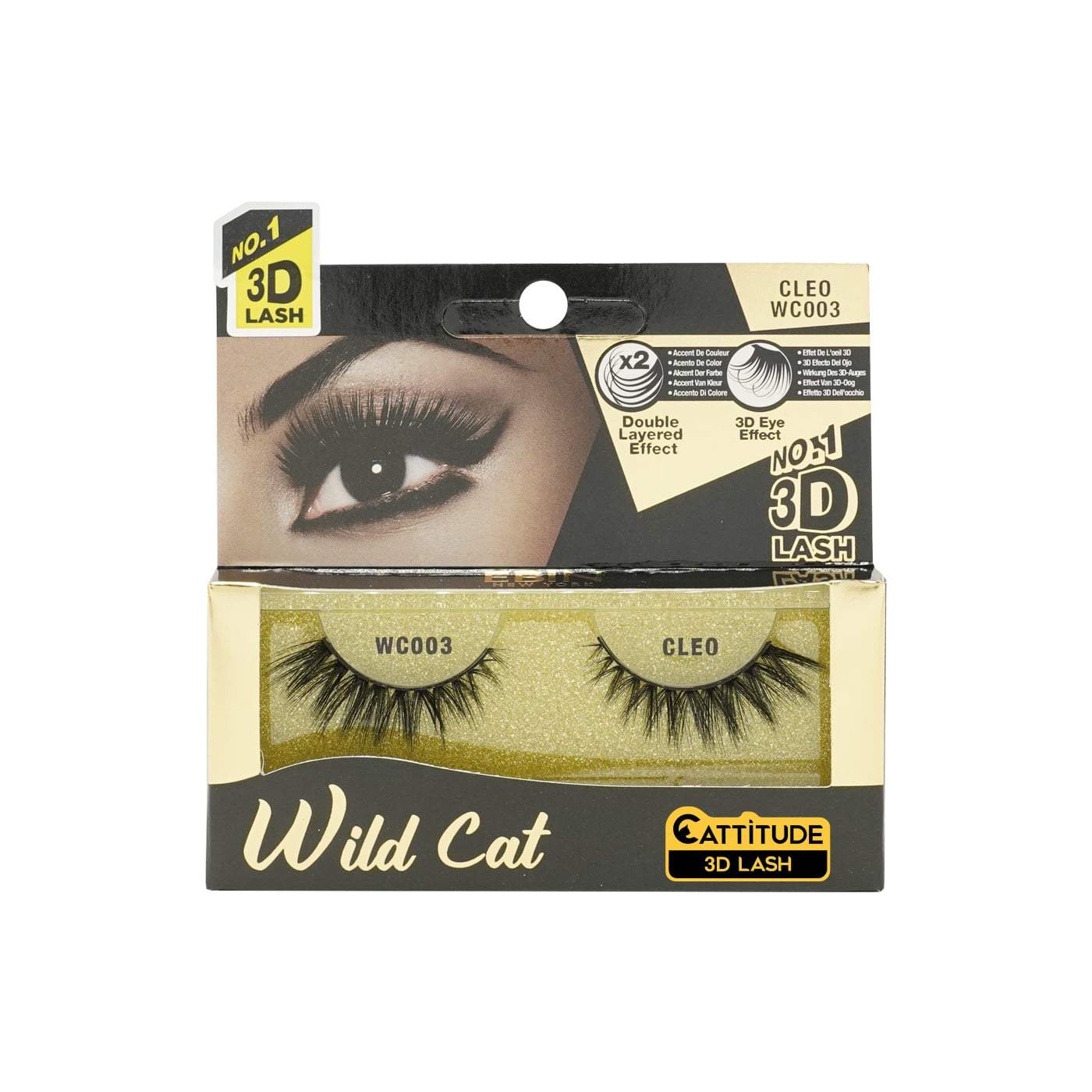 EBIN WILD CAT 3D LASHES CLEO-Ebin New York- Hive Beauty Supply