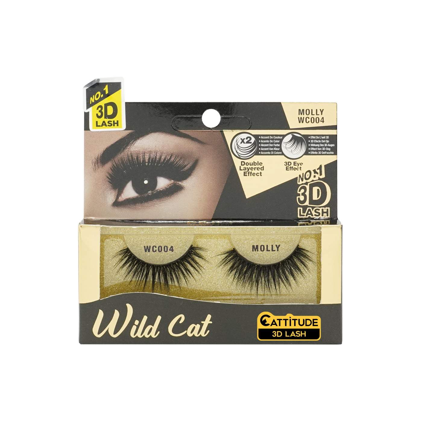 EBIN WILD CAT 3D LASHES MOLLY-Ebin New York- Hive Beauty Supply