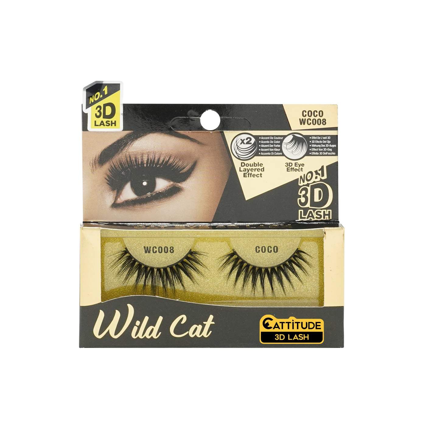 EBIN WILD CAT 3D LASHES COCO-Ebin New York- Hive Beauty Supply