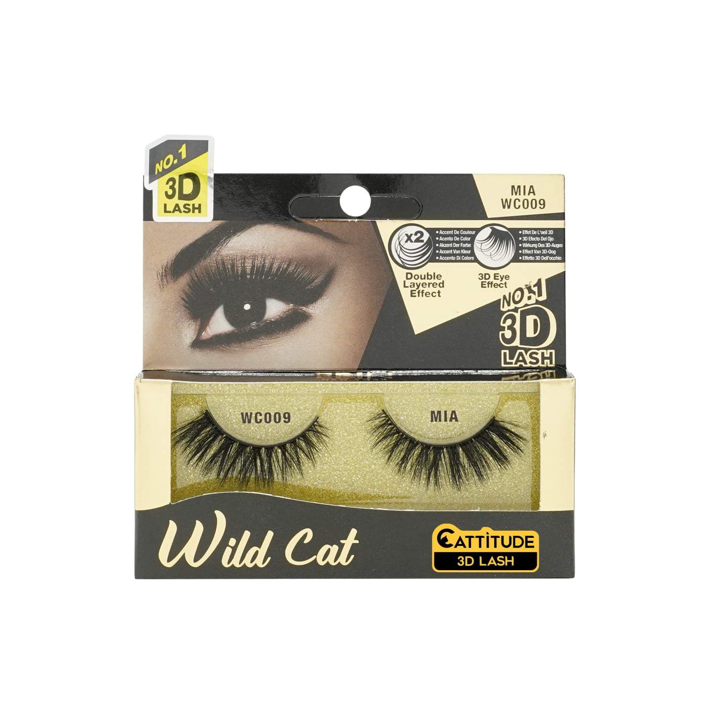 EBIN WILD CAT 3D LASHES MIA-Ebin New York- Hive Beauty Supply