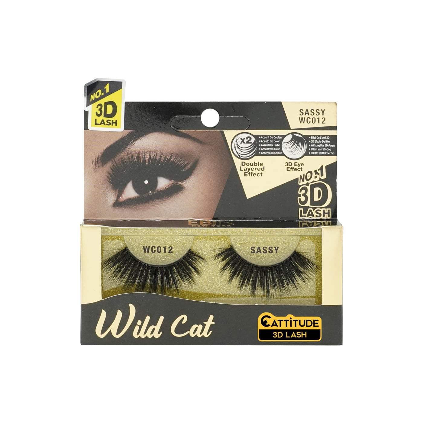 EBIN WILD CAT 3D LASHES SASSY-Ebin New York- Hive Beauty Supply