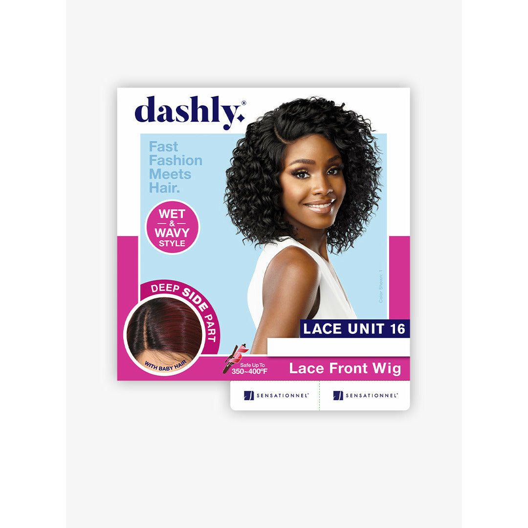 DASHLY WET & WAVY STYLE WIG LACE UNIT 16 #1-Sensationnel- Hive Beauty Supply