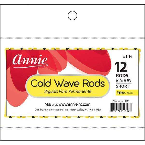 ANNIE COLD WAVE RODS YELLOW SHORT-Annie- Hive Beauty Supply