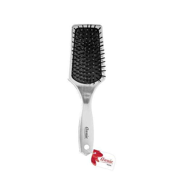 ANNIE SMALL PADDLE BRUSH SILVER-Annie- Hive Beauty Supply