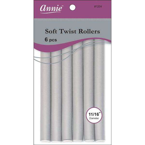 ANNIE SOFT TWIST 11/16" SHORT GRAY-Annie- Hive Beauty Supply